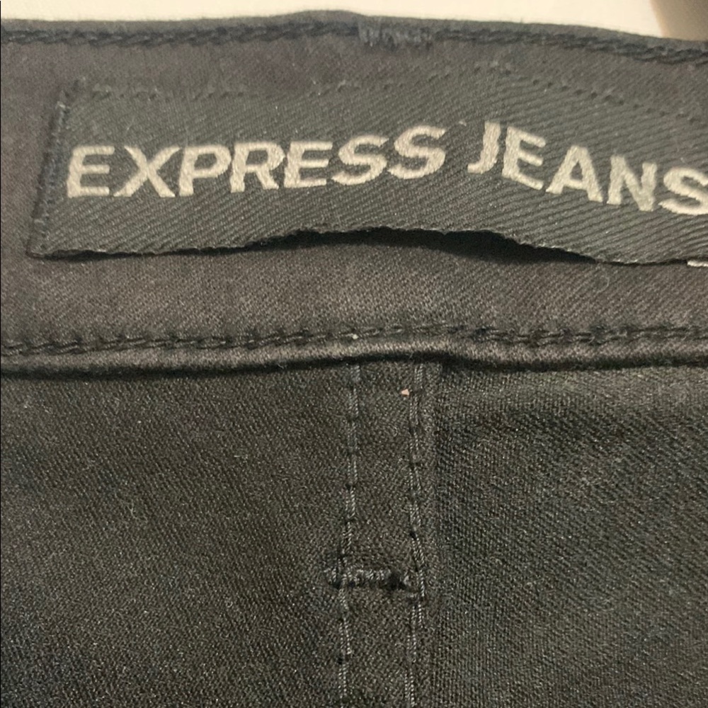 Express Black Skinny Jeans Sleek Style - Picture 6 of 8
